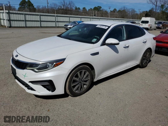 2019 Kia Optima LX with VIN 5XXGT4L33KG354373, listed as a Copart auction lot 47323175 with 130,137 mi miles and Salvage Title. Bid and sale history available at carsss.com. Image 1.
