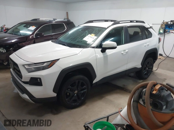 2023 Toyota RAV4 Adventure with VIN 2T3J1RFV6PW369380, listed as a IAAI auction lot 41708126 with 33,683 mi miles. Bid and sale history available at carsss.com. Image 2.