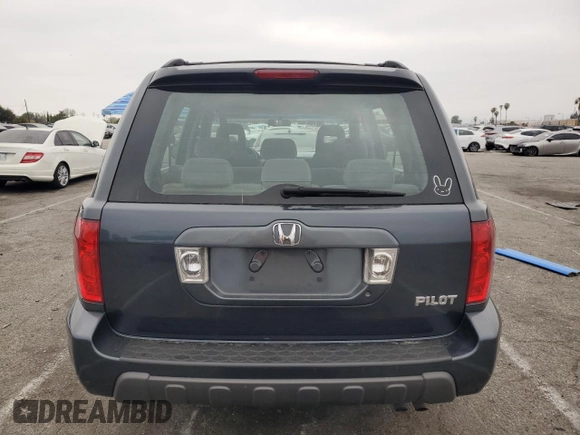 2005 Honda Pilot LX z VIN 2HKYF18125H505956, wystawiony jako Copart lot #49728655 z przebiegiem 275 696 mil mil oraz Szkoda całkowita • Salvage title. Historia ofert i sprzedaży dostępna na DreamBid. Obrazek 6.