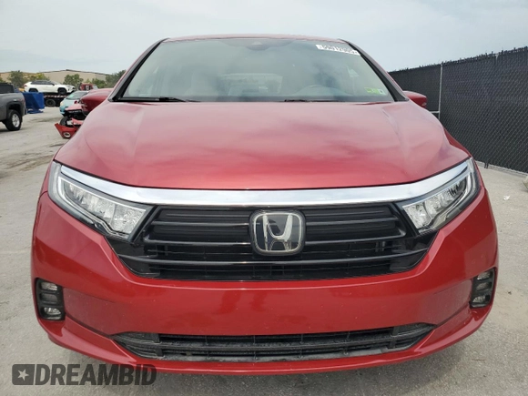 2023 Honda Odyssey EX-L с VIN 5FNRL6H67PB007744, выставлен на аукционе Copart как лот 59012905 с пробегом 25 320 миль миль и Списание • Salvage title. История ставок и продаж доступна на DreamBid. Изображение 5.
