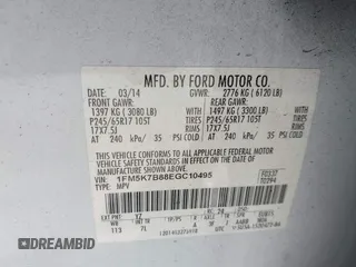 2014 Ford Explorer с VIN 1FM5K7B88EGC10495, выставлен на аукционе IAAI как лот 42373100 с пробегом 80 902 миль миль и . История ставок и продаж доступна на DreamBid. Изображение 9.