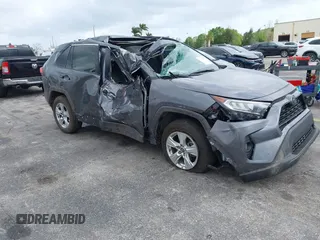 2021 Toyota RAV4 XLE with VIN 2T3W1RFV1MC163810, listed as a IAAI auction lot 41717215 with 46,511 mi miles. Bid and sale history available at carsss.com. Image 1.