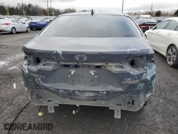 2023 Toyota Corolla Hybrid LE with VIN JTDBDMHEXP3003324, listed as a Copart auction lot 41875095 with 51,660 mi miles and Salvage Title. Bid and sale history available at carsss.com. Image 6.
