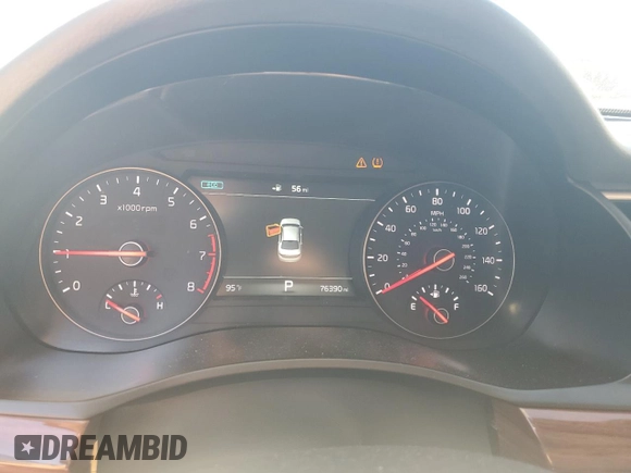 2017 Kia Cadenza Premium with VIN KNALC4J12H5070940, listed as a Copart auction lot 72938494 with 76,390 mi miles and Salvage Title. Bid and sale history available at carsss.com. Image 9.