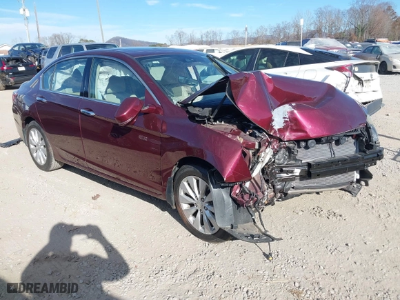 2015 Honda Accord Sedan EX-L with VIN 1HGCR3F84FA005420, listed as a IAAI auction lot 40849736 with 93,740 mi miles. Bid and sale history available at carsss.com. Image 1.
