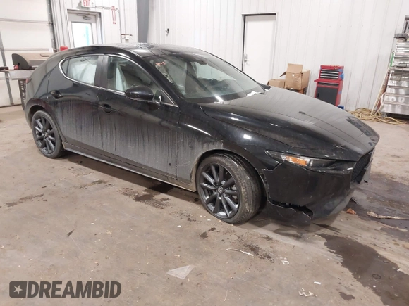 2021 Mazda Mazda3 Hatchback Preferred with VIN JM1BPBLL2M1402821, listed as a IAAI auction lot 41068897 with 75,271 mi miles. Bid and sale history available at carsss.com. Image 1.