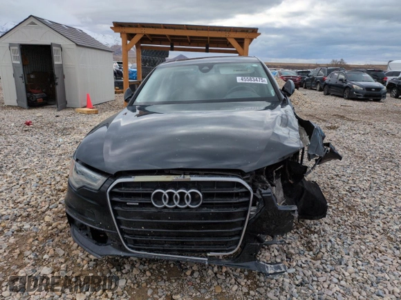 2012 Audi A6 Prestige with VIN WAUJGAFC8CN166536, listed as a Copart auction lot 45583475 with 80,574 mi miles and Salvage title. Bid and sale history available at DreamBid. Image 5.