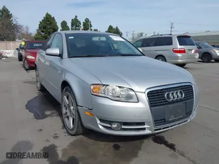 2007 Audi A4 2.0T with VIN WAUAF78E87A076613, listed as a IAAI auction lot 41690503 with 204,012 mi miles. Bid and sale history available at carsss.com. Image 1.