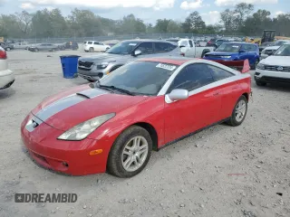 2000 Toyota Celica GT with VIN JTDDR32T1Y0021547, listed as a Copart auction lot 74622334 with 374,197 mi miles and Salvage Title. Bid and sale history available at carsss.com. Image 1.