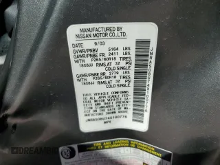 2004 Infiniti FX35 with VIN JNRAS08U74X100776, listed as a Copart auction lot 75717234 with 193,347 mi miles and Salvage Title. Bid and sale history available at carsss.com. Image 13.