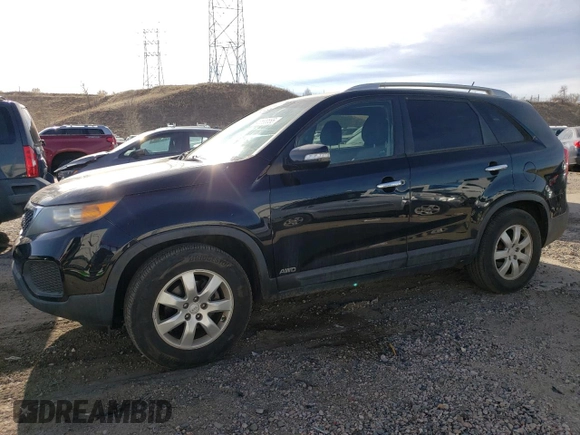 2012 Kia Sorento LX with VIN 5XYKTDA21CG196309, listed as a Copart auction lot 48688555 with 90,012 mi miles and Salvage Title. Bid and sale history available at carsss.com. Image 1.