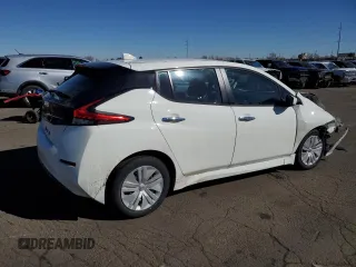 2025 Nissan LEAF S with VIN 1N4AZ1BV0SC557877, listed as a Copart auction lot 46803635 with 5,304 mi miles and Salvage Title. Bid and sale history available at carsss.com. Image 3.