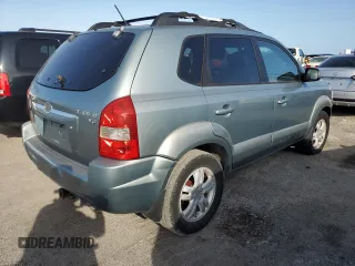 2007 Hyundai Tucson SE with VIN KM8JN12DX7U669516, listed as a Copart auction lot 75064014 with 60,360 mi miles and Salvage Title. Bid and sale history available at carsss.com. Image 3.