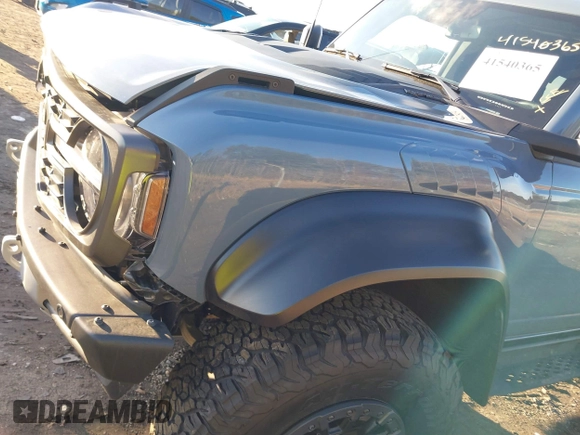 2023 Ford Bronco Raptor with VIN 1FMEE5JR6PLB23226, listed as a IAAI auction lot 41540365 with 14,619 mi miles. Bid and sale history available at carsss.com. Image 18.