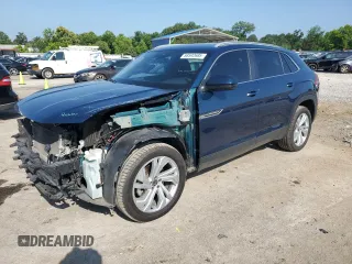 2020 Volkswagen Atlas SEL with VIN 1V2ME2CA9LC208916, listed as a Copart auction lot 58592685 with 111,216 mi miles and Salvage title. Bid and sale history available at DreamBid. Image 1.