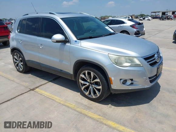 2010 Volkswagen Tiguan S with VIN WVGAV7AX6AW510843, listed as a IAAI auction lot 42345658 with 126,313 mi miles and . Bid and sale history available at DreamBid. Image 1.