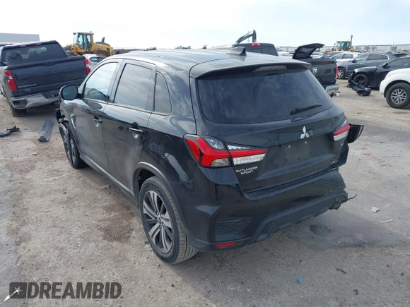 2020 Mitsubishi Outlander Sport SE 2.0 with VIN JA4AP4AU3LU015043, listed as a IAAI auction lot 41284693 with 45,300 mi miles. Bid and sale history available at carsss.com. Image 3.