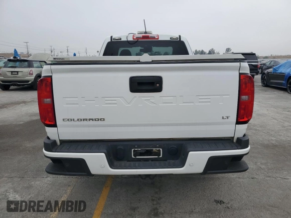 2022 Chevrolet Colorado 2WD LT with VIN 1GCHSCEAXN1116727, listed as a Copart auction lot 59574465 with 77,265 mi miles and Clean title. Bid and sale history available at DreamBid. Image 6.