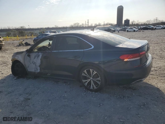 2021 Volkswagen Passat 2.0T SE with VIN 1VWSA7A3XMC009104, listed as a Copart auction lot 45550885 with 0 mi miles and Salvage Title. Bid and sale history available at carsss.com. Image 2.