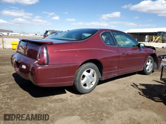 2002 Chevrolet Monte Carlo SS z VIN 2G1WX15K029187537, wystawiony jako Copart lot #47825775 z przebiegiem 157 873 mil mil oraz Czysty tytuł • Clean title. Historia ofert i sprzedaży dostępna na DreamBid. Obrazek 3.