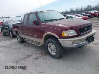 1997 Ford F-150 XL with VIN 1FTEX18L5VNC45344, listed as a IAAI auction lot 41690852 with 205,766 mi miles. Bid and sale history available at carsss.com. Image 1.