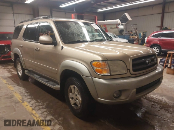 2003 Toyota Sequoia SR5 with VIN 5TDBT44A63S196764, listed as a IAAI auction lot 41866279 with 156,716 mi miles and . Bid and sale history available at DreamBid. Image 1.
