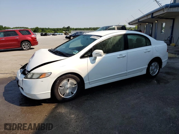 2007 Honda Civic with VIN JHMFA36227S017140, listed as a Copart auction lot 60452205 with 154,729 mi miles and Salvage title. Bid and sale history available at DreamBid. Image 1.