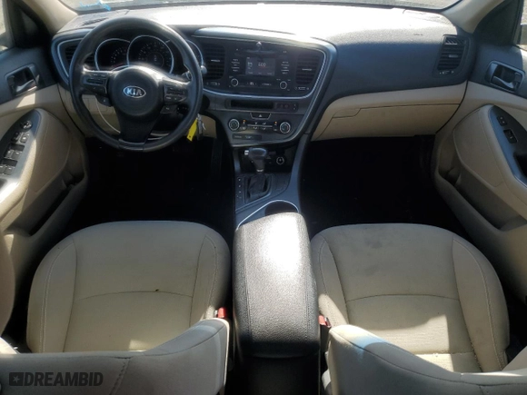 2014 Kia Optima LX with VIN 5XXGM4A76EG340958, listed as a Copart auction lot 53779365 with 54,324 mi miles and Salvage Title. Bid and sale history available at carsss.com. Image 8.
