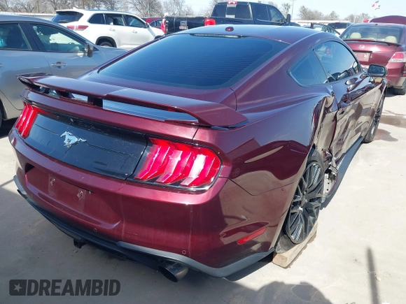 2018 Ford Mustang EcoBoost z VIN 1FA6P8TH3J5132136, wystawiony jako IAAI lot #41741496 z przebiegiem 62 526 mil mil oraz . Historia ofert i sprzedaży dostępna na DreamBid. Obrazek 4.