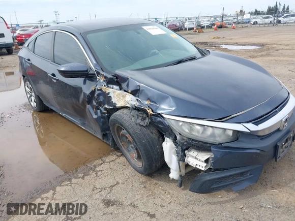 2016 Honda Civic Sedan LX with VIN 19XFC2F55GE222468, listed as a IAAI auction lot 41834508 with 1 mi miles. Bid and sale history available at carsss.com. Image 1.
