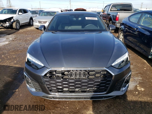 2021 Audi A5 Sportback S line Premium Plus with VIN WAUFACF53MA052425, listed as a Copart auction lot 45168953 with 8,066 mi miles. Bid and sale history available at carsss.com. Image 5.