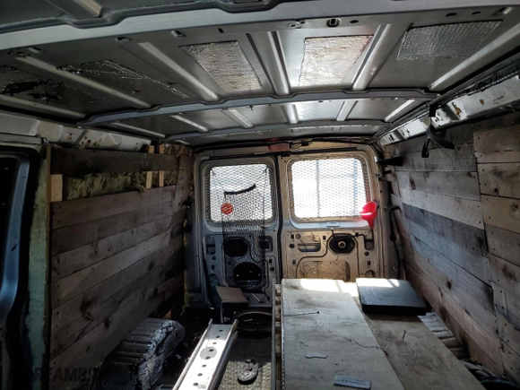 2000 Ford Econoline Cargo Van with VIN 1FTNE24L3YHA28752, listed as a Copart auction lot 45969345 with 109,484 mi miles and Clean Title. Bid and sale history available at carsss.com. Image 10.
