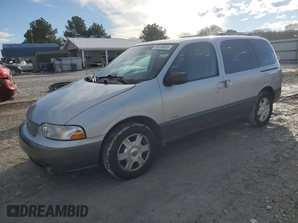 2001 Mercury Villager z VIN 4M2ZV12T21DJ09828, wystawiony jako Copart lot #89139355 z przebiegiem 131 388 mil mil oraz Szkody całkowita. Historia ofert i sprzedaży dostępna na DreamBid. Obrazek 1.
