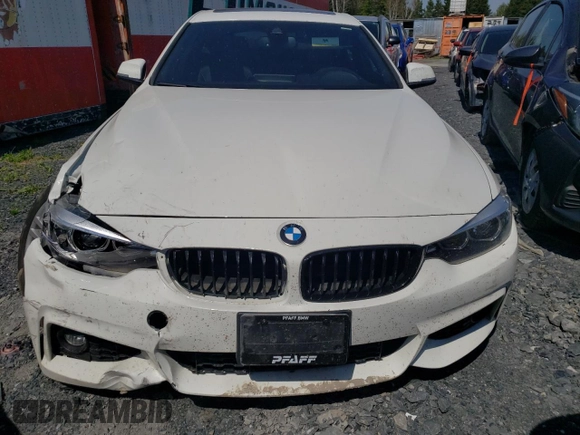 2020 BMW 4 Series 430i xDrive with VIN WBA4J3C0XLCE54173, listed as a Copart auction lot 56389825 with Not provided miles and Salvage title. Bid and sale history available at DreamBid. Image 5.