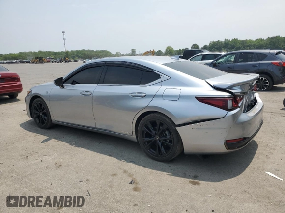 2022 Lexus ES 300h F Sport with VIN 58AGA1C16NU023275, listed as a Copart auction lot 59368385 with 56,719 mi miles and Salvage title. Bid and sale history available at DreamBid. Image 2.