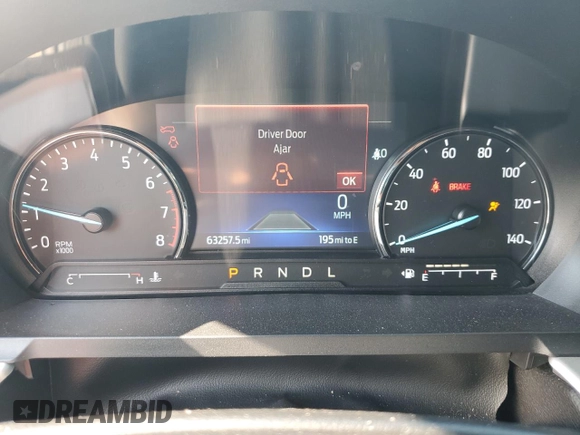 2023 Ford Explorer XLT with VIN 1FMSK8DH7PGB08372, listed as a Copart auction lot 62395205 with 63,257 mi miles and Salvage title. Bid and sale history available at DreamBid. Image 9.