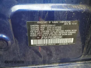 2018 Subaru WRX Limited с VIN JF1VA1F60J9822241, выставлен на аукционе Copart как лот 56648025 с пробегом Не указан миль и Списание • Salvage title. История ставок и продаж доступна на DreamBid. Изображение 12.