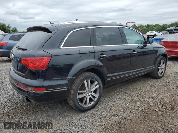 2013 Audi Q7 Premium Plus with VIN WA1LGAFE3DD016266, listed as a Copart auction lot 62180935 with 180,937 mi miles and Clean title. Bid and sale history available at DreamBid. Image 3.