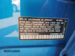 2023 Volkswagen Arteon SEL Premium R-Line z VIN WVWTR7AN8PE002467, wystawiony jako Copart lot #72014284 z przebiegiem Nie podano mil oraz Szkoda całkowita • Salvage title. Historia ofert i sprzedaży dostępna na DreamBid. Obrazek 13.