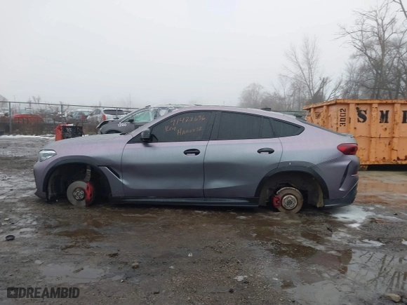 2021 BMW X6 xDrive40i with VIN 5UXCY6C07M9G44005, listed as a IAAI auction lot 41428636 with 65,670 mi miles. Bid and sale history available at carsss.com. Image 14.