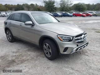 2021 Mercedes-Benz GLC with VIN W1N0G8DB4MF907254, listed as a IAAI auction lot 41461420 with 62,618 mi miles. Bid and sale history available at carsss.com. Image 1.
