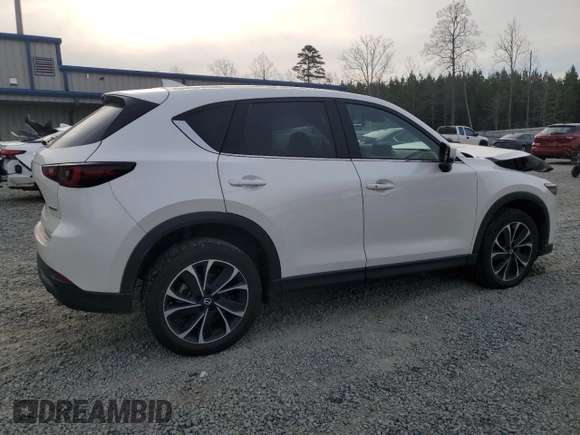 2023 Mazda CX-5 2.5 S Premium Package with VIN JM3KFBDM4P0182545, listed as a Copart auction lot 48975625 with 19,152 mi miles and Salvage Title. Bid and sale history available at carsss.com. Image 3.