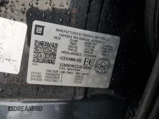 2018 Chevrolet Suburban LT with VIN 1GNSKHKC2JR338352, listed as a Copart auction lot 84706744 with 106,827 mi miles and Salvage Title. Bid and sale history available at carsss.com. Image 14.