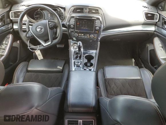 2020 Nissan Maxima SR with VIN 1N4AA6EV4LC381014, listed as a Copart auction lot 50953385 with 45,976 mi miles and Salvage Title. Bid and sale history available at DreamBid. Image 8.