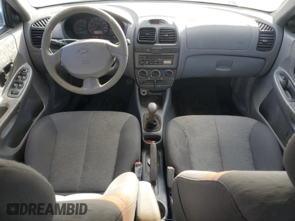 2003 Hyundai Accent GL with VIN KMHCG45C23U476391, listed as a Copart auction lot 78474264 with 155,731 mi miles and Salvage Title. Bid and sale history available at carsss.com. Image 8.