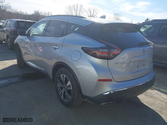 2023 Nissan Murano SV with VIN 5N1AZ2BS9PC126639, listed as a IAAI auction lot 41676580 with 48,864 mi miles. Bid and sale history available at carsss.com. Image 3.