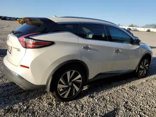 2015 Nissan Murano Platinum with VIN 5N1AZ2MH9FN254108, listed as a Copart auction lot 50627235 with 109,655 mi miles and Salvage Title. Bid and sale history available at carsss.com. Image 3.