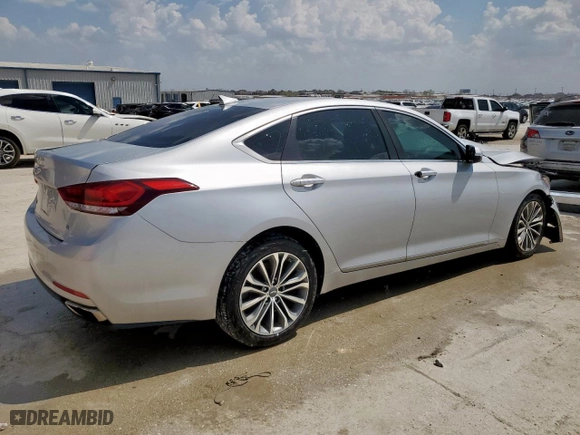 2015 Hyundai Genesis 3.8L with VIN KMHGN4JE4FU043951, listed as a Copart auction lot 50373415 with 64,079 mi miles and Salvage Title. Bid and sale history available at carsss.com. Image 3.