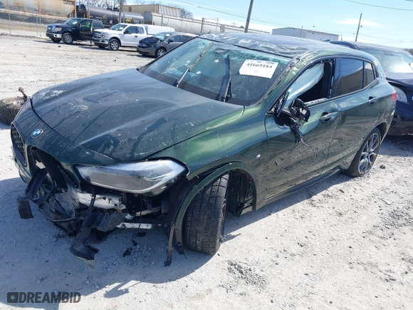 2023 BMW X2 sDrive28i with VIN WBXYH9C03P5V36629, listed as a IAAI auction lot 41669184 with 1 mi miles. Bid and sale history available at carsss.com. Image 16.