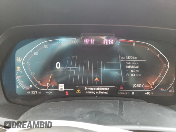 2019 BMW X5 xDrive50i with VIN 5UXJU2C55KLN67350, listed as a Copart auction lot 73114672 with 18,704 mi miles. Bid and sale history available at carsss.com. Image 9.